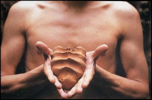 "My Hands Are My Heart," a 1991 photograph by Gabriel Orozco