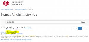 search results for "chemistry 303"